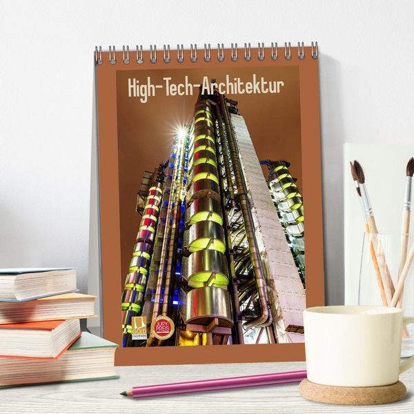 Produktbild: High-Tech-Architektur (Tischkalender 2026 DIN A5 hoch), CALVENDO Monatskalender