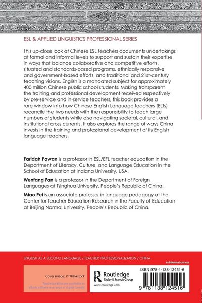 Produktbild: Teacher Training and Professional Development of Chinese English Language Teachers