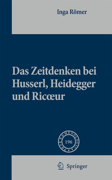 Produktbild: Das Zeitdenken bei Husserl, Heidegger und Ricoeur