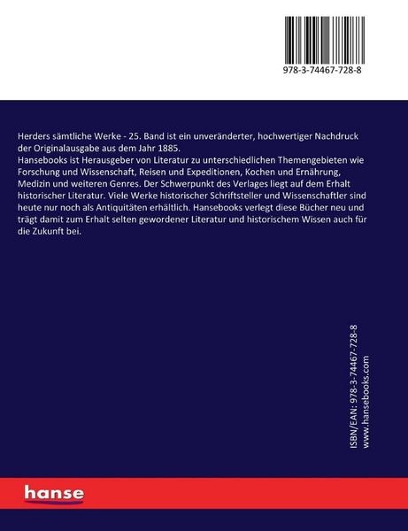 Produktbild: Herders s&auml;mtliche Werke