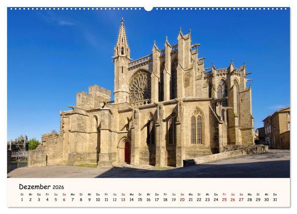 Produktbild: Cite von Carcassonne - Zeitreise ins Mittelalter (Wandkalender 2026 DIN A2 quer), CALVENDO Monatskalender