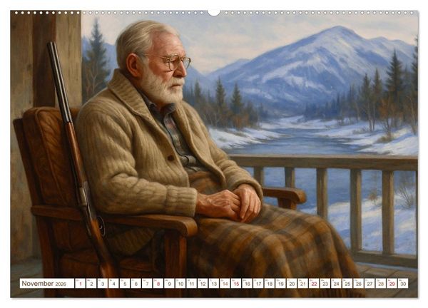 Produktbild: Ernest Hemingway (Wandkalender 2026 DIN A2 quer), CALVENDO Monatskalender