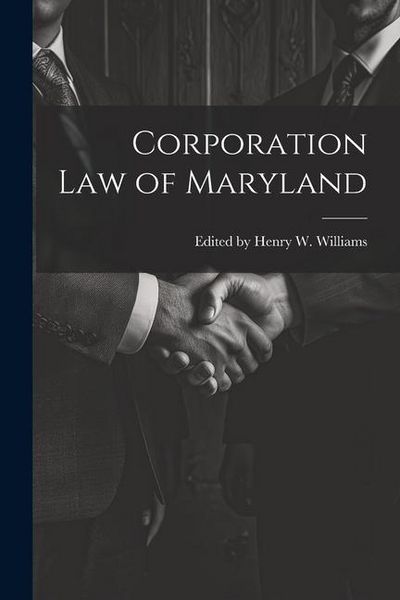 Produktbild: Corporation Law of Maryland