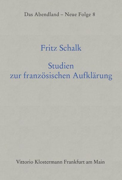 Produktbild: Studien zur franz&ouml;sischen Aufkl&auml;rung