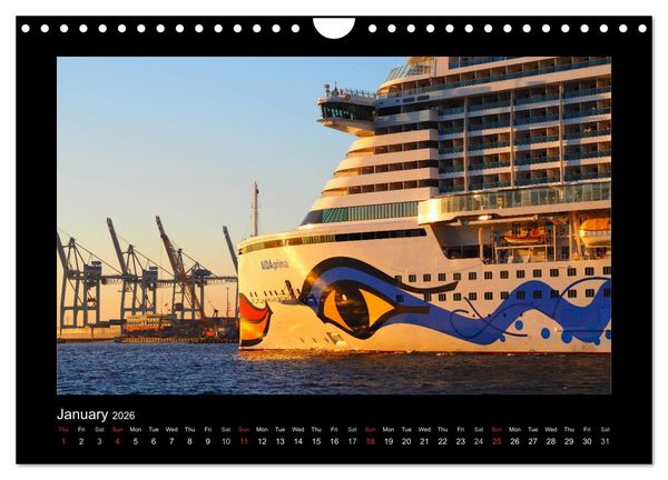 Produktbild: Destination Hamburg 2026 (Wall Calendar 2026 DIN A4 landscape), CALVENDO 12 Month Wall Calendar