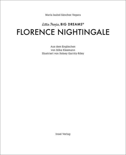 Produktbild: Florence Nightingale &ndash; Little People, BIG DREAMS (Deutsche Ausgabe)