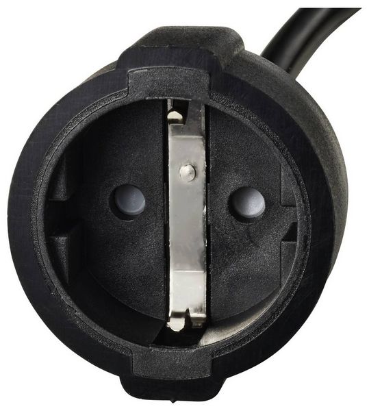 Produktbild: Sygonix SY-7154200 Strom Anschlusskabel Schwarz 0.30m