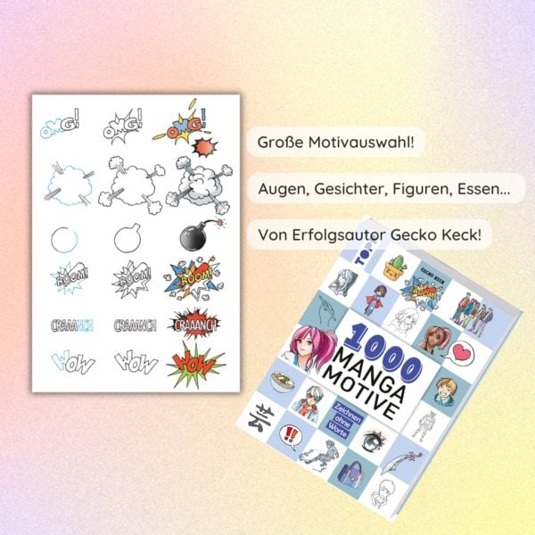 Produktbild: 1000 Manga Motive zeichnen