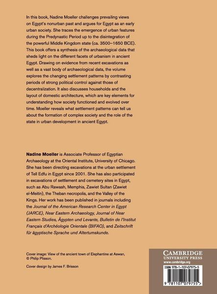 Produktbild: The Archaeology of Urbanism in Ancient Egypt
