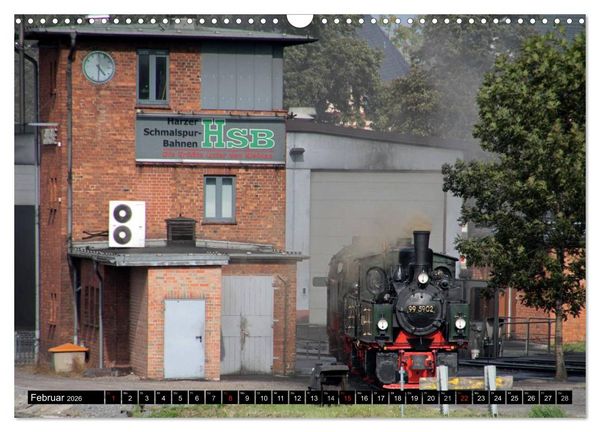 Produktbild: Die Brockenbahn - Mit Volldampf durch den Harz (Wandkalender 2026 DIN A3 quer), CALVENDO Monatskalender