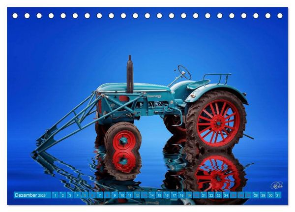 Produktbild: Traktor - Oldtimer (Tischkalender 2026 DIN A5 quer), CALVENDO Monatskalender