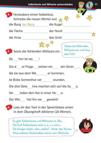 Produktbild: Die drei ??? Kids: Mein &Uuml;bungsheft Deutsch 2. Klasse &ndash; Richtig schreiben