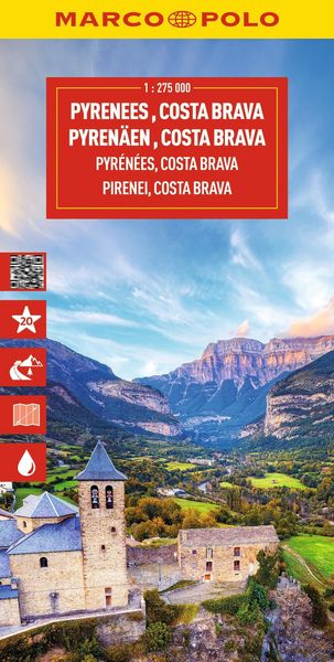 Produktbild: MARCO POLO Reisekarte Pyren&auml;en, Costa Brava 1:275.000