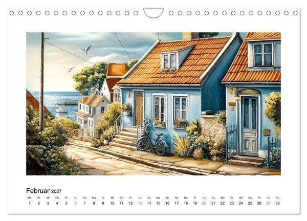 Produktbild: D&auml;nemark - Wind, Meer und stille Orte (Wandkalender 2027 DIN A4 quer), CALVENDO Monatskalender