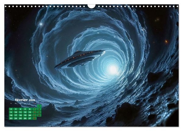 Produktbild: &Agrave; travers l'univers-L'incroyable voyage (Calendrier mural 2026 DIN A3 vertical), CALVENDO calendrier mensuel