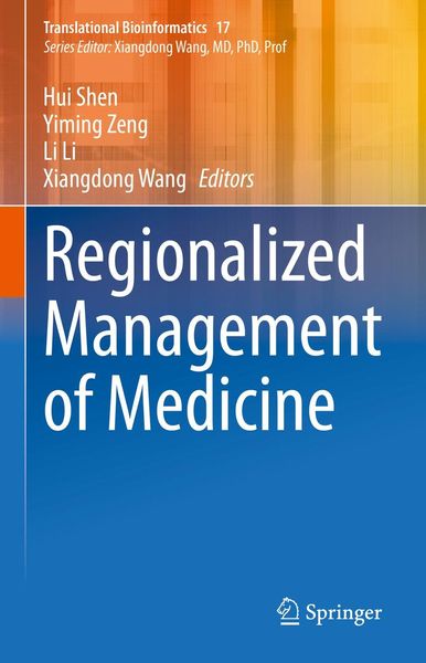 Produktbild: Regionalized Management of Medicine