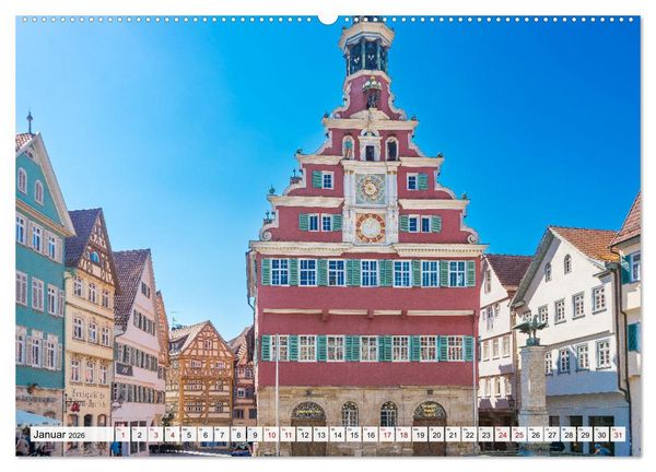 Produktbild: Ein Spaziergang durch Esslingen (Wandkalender 2026 DIN A2 quer), CALVENDO Monatskalender
