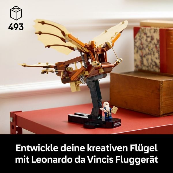 Produktbild: LEGO Icons Leonardo da Vincis Flugger&auml;t, Deko f&uuml;r Erwachsene 10363