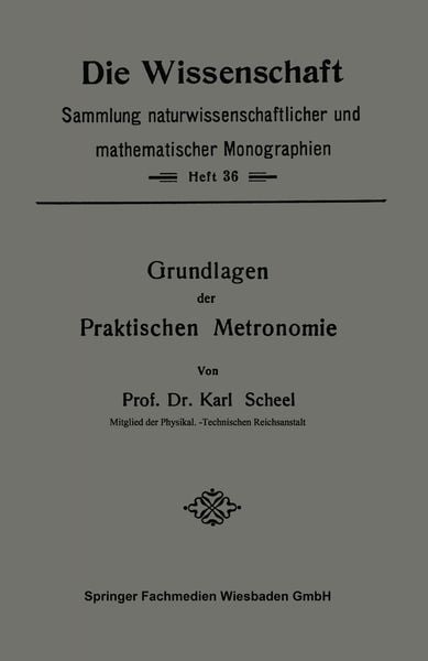Produktbild: Grundlagen der Praktischen Metronomie