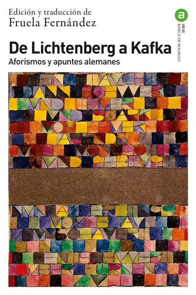 Produktbild: De Lichtenberg a Kafka : aforismos y apuntes alemanes