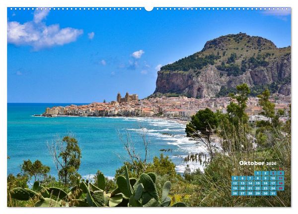 Produktbild: Sizilien &ndash; von Cefal&ugrave; bis Trapani (hochwertiger Premium Wandkalender 2026 DIN A2 quer), Kunstdruck in Hochglanz