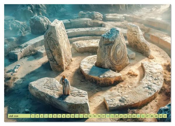 Produktbild: Labyrinthe - Der Fantasie (Tischkalender 2026 DIN A5 quer), CALVENDO Monatskalender