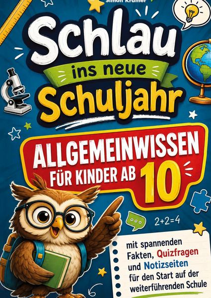 Produktbild: Schlau ins neue Schuljahr&nbsp;- Allgemeinwissen f&uuml;r Kinder ab 10&nbsp;