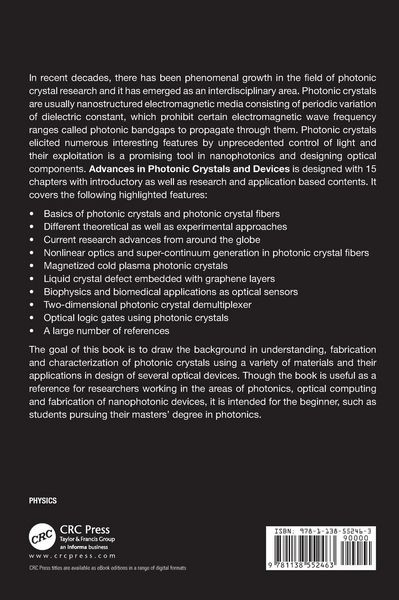 Produktbild: Advances in Photonic Crystals and Devices