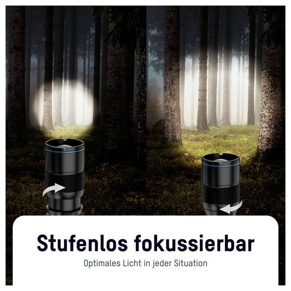Produktbild: Ansmann LED Taschenlampe Adventure TA1800RF wiederaufladbar 1600-0763 SMD LED Taschenlampe Gro&szlig;e Reichweite akkubetrieben 1800 lm 6 h 182 g