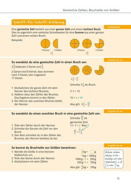 Produktbild: Klett Ich kann Mathe - Br&uuml;che und Dezimalzahlen 5./6. Klasse