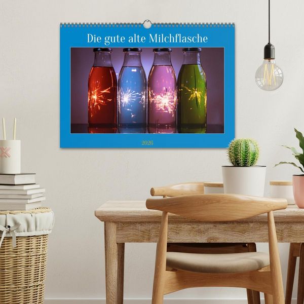 Produktbild: Die gute alte Milchflasche (Wandkalender 2026 DIN A3 quer), CALVENDO Monatskalender