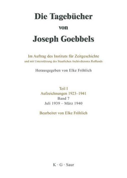Produktbild: Juli 1939 - M&auml;rz 1940
