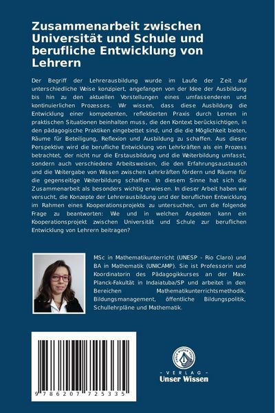 Produktbild: Zusammenarbeit zwischen Universit&auml;t und Schule und berufliche Entwicklung von Lehrern
