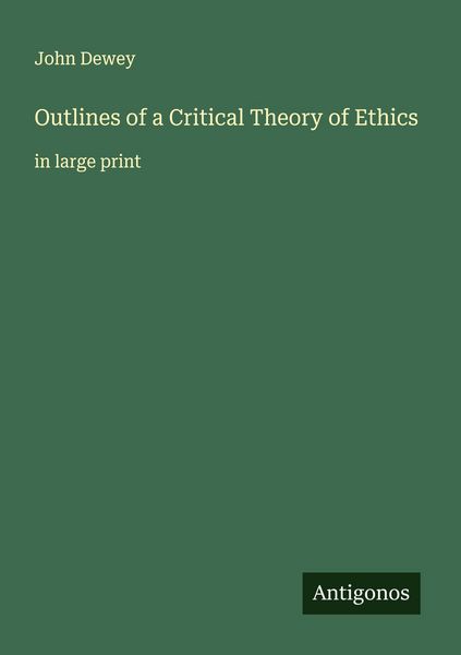 Produktbild: Outlines of a Critical Theory of Ethics