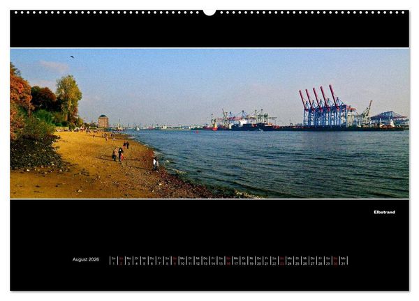 Produktbild: Hamburg Panoramen 2026 (Wandkalender 2026 DIN A2 quer), CALVENDO Monatskalender