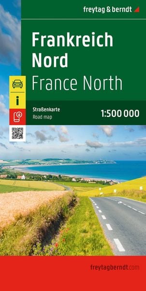 Produktbild: freytag & berndt Stra&szlig;enkarte Frankreich Nord 1:500.000