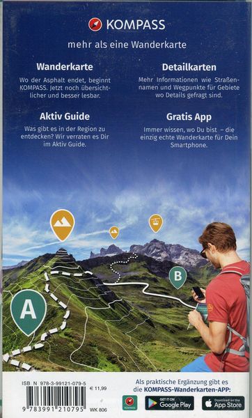 KOMPASS Wanderkarte 806 Westliches Erzgebirge, Aue, Eibenstock, Kurort Oberwiesenthal 1:50.000