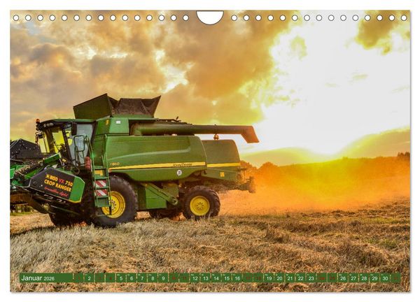Produktbild: Landwirtschaft - Giganten im Kornfeld (Wandkalender 2026 DIN A4 quer), CALVENDO Monatskalender