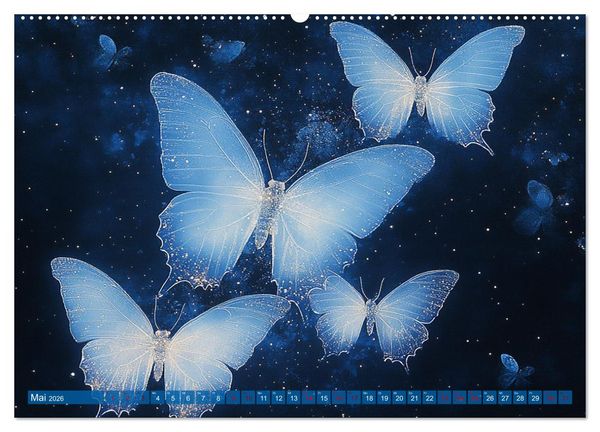 Produktbild: Blauer Zauberflug (Wandkalender 2026 DIN A2 quer), CALVENDO Monatskalender