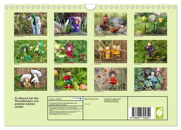Produktbild: Zu Besuch bei den Wurzelkindern und anderen kleinen Leuten (Wandkalender 2026 DIN A4 quer), CALVENDO Monatskalender