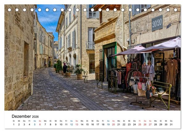 Produktbild: Uz&eacute;s - Charmante Kleinstadt im Gard (Tischkalender 2026 DIN A5 quer), CALVENDO Monatskalender
