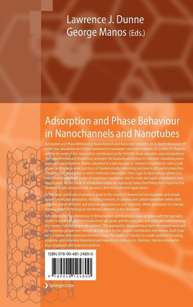 Produktbild: Adsorption and Phase Behaviour in Nanochannels and Nanotubes