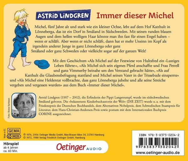 Produktbild: Immer dieser Michel. H&ouml;rspielklassiker