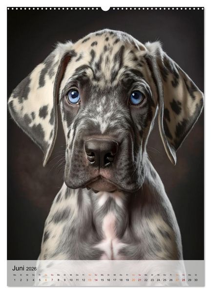 Produktbild: Deutsche Dogge - freundlicher Riese (hochwertiger Premium Wandkalender 2026 DIN A2 hoch), Kunstdruck in Hochglanz