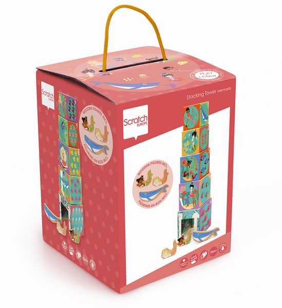 Produktbild: SCRATCH - Stapelspiel Pyramide Ozean
