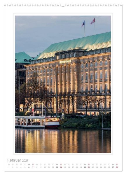 Produktbild: Hamburg - Impressionen einer Stadt (Wandkalender 2027 DIN A2 hoch), CALVENDO Monatskalender