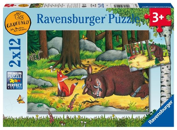 Puzzle Ravensburger Grüffelo und die Tiere des Waldes 2 X 12 Teile