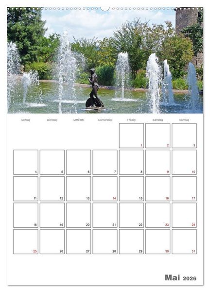 Produktbild: Weinheim an der Bergstra&szlig;e Planer (Wandkalender 2026 DIN A2 hoch), CALVENDO Monatskalender