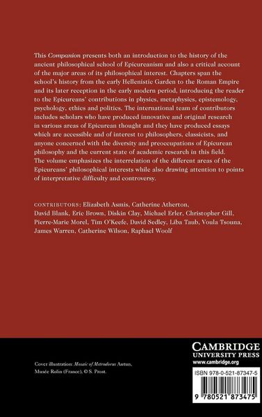 Produktbild: The Cambridge Companion to Epicureanism