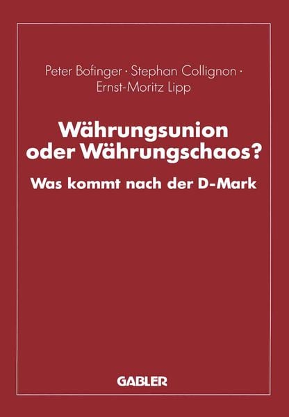Produktbild: W&auml;hrungsunion oder W&auml;hrungschaos?